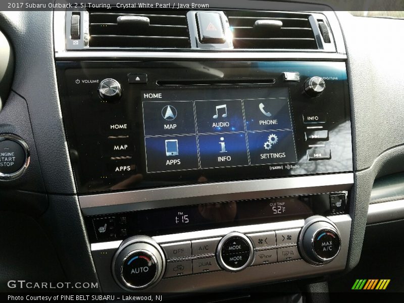 Crystal White Pearl / Java Brown 2017 Subaru Outback 2.5i Touring