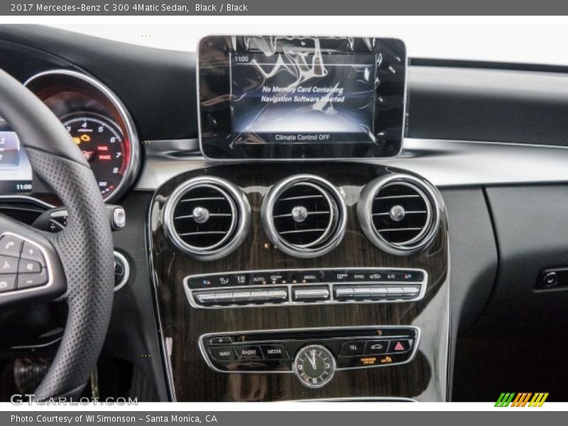 Controls of 2017 C 300 4Matic Sedan