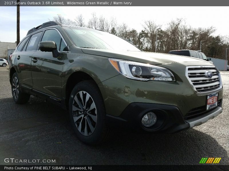 Wilderness Green Metallic / Warm Ivory 2017 Subaru Outback 3.6R Limited