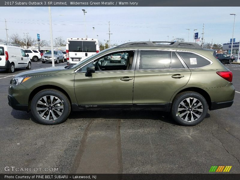 Wilderness Green Metallic / Warm Ivory 2017 Subaru Outback 3.6R Limited