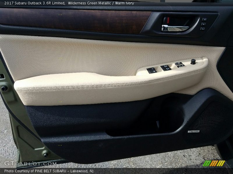 Wilderness Green Metallic / Warm Ivory 2017 Subaru Outback 3.6R Limited