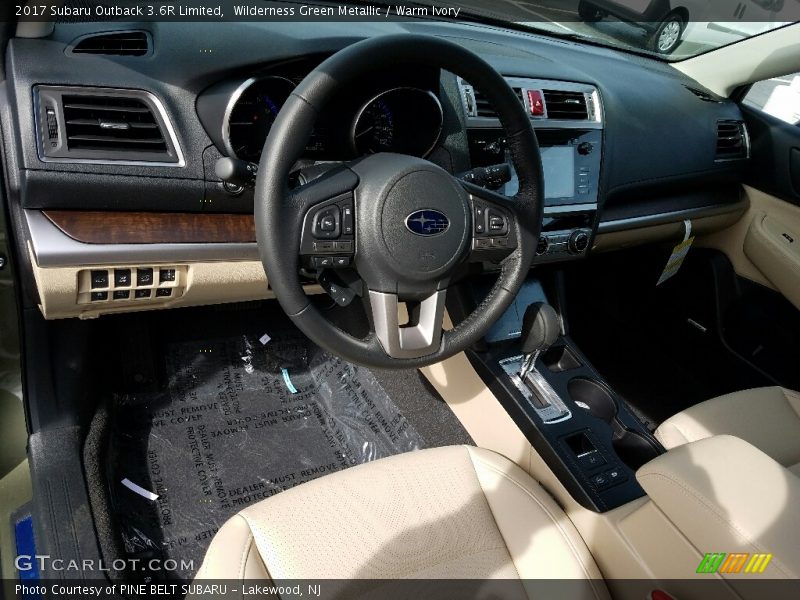 Wilderness Green Metallic / Warm Ivory 2017 Subaru Outback 3.6R Limited