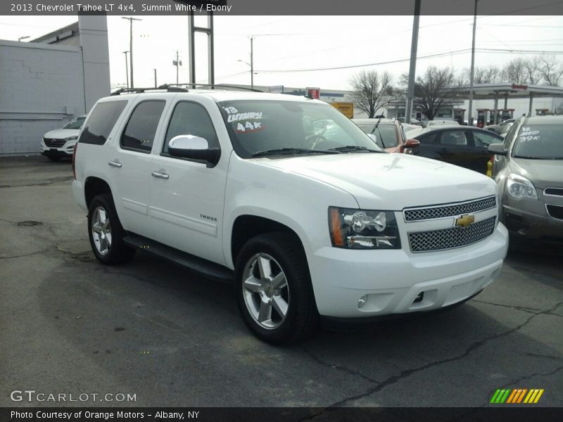 Summit White / Ebony 2013 Chevrolet Tahoe LT 4x4