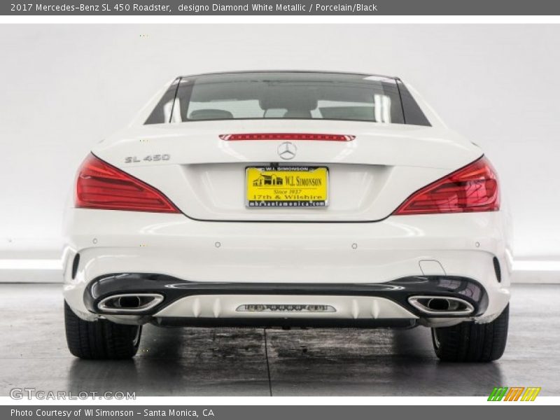 designo Diamond White Metallic / Porcelain/Black 2017 Mercedes-Benz SL 450 Roadster