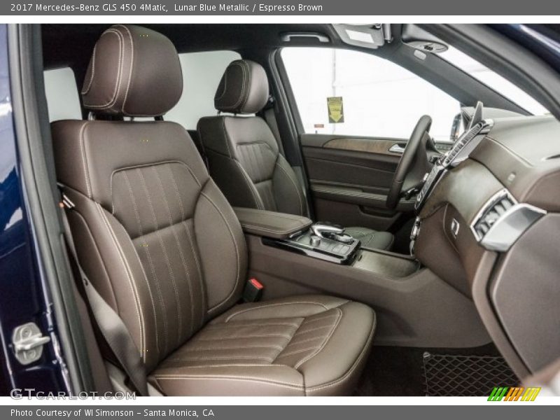  2017 GLS 450 4Matic Espresso Brown Interior