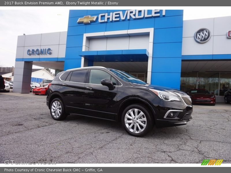Ebony Twilight Metallic / Ebony 2017 Buick Envision Premium AWD