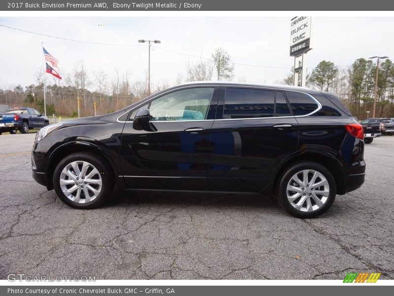 Ebony Twilight Metallic / Ebony 2017 Buick Envision Premium AWD