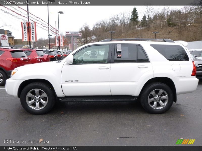 Natural White / Taupe 2007 Toyota 4Runner Limited 4x4
