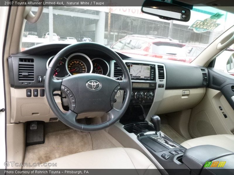 Natural White / Taupe 2007 Toyota 4Runner Limited 4x4