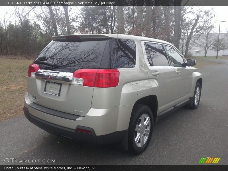 Champagne Silver Metallic / Jet Black 2014 GMC Terrain SLE AWD