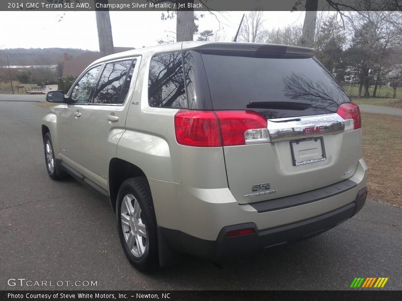 Champagne Silver Metallic / Jet Black 2014 GMC Terrain SLE AWD