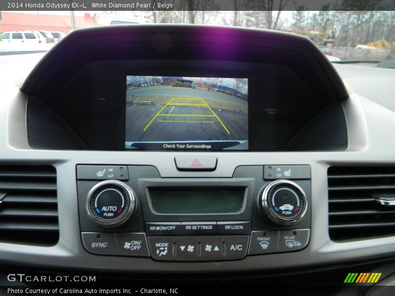 White Diamond Pearl / Beige 2014 Honda Odyssey EX-L