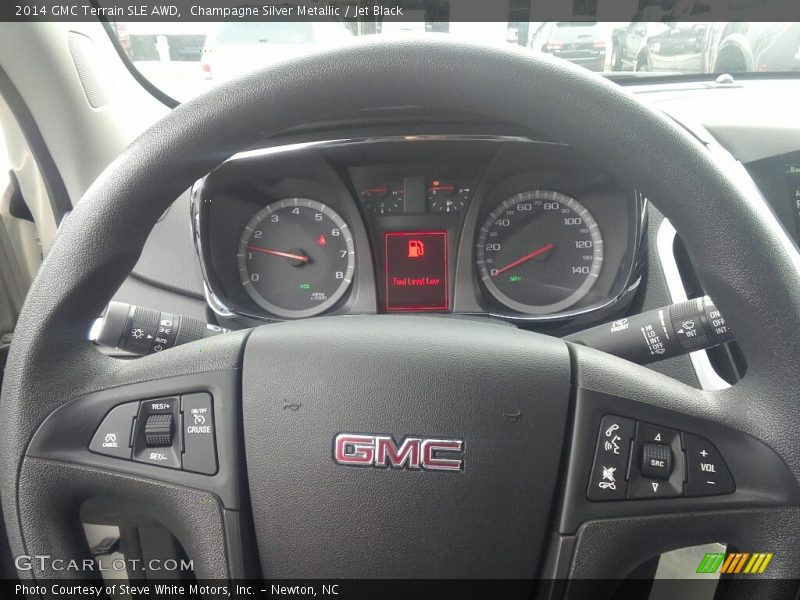Champagne Silver Metallic / Jet Black 2014 GMC Terrain SLE AWD