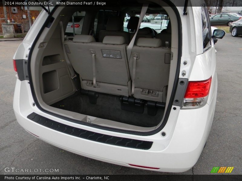 White Diamond Pearl / Beige 2014 Honda Odyssey EX-L