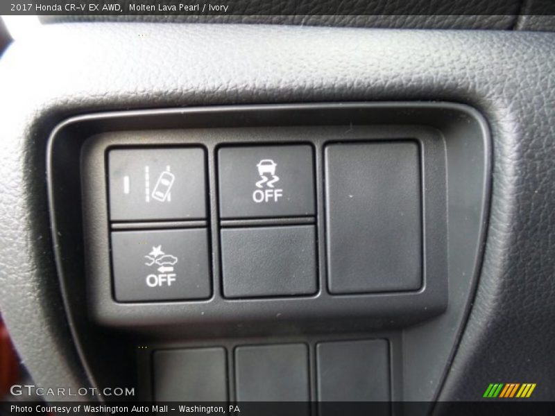 Molten Lava Pearl / Ivory 2017 Honda CR-V EX AWD