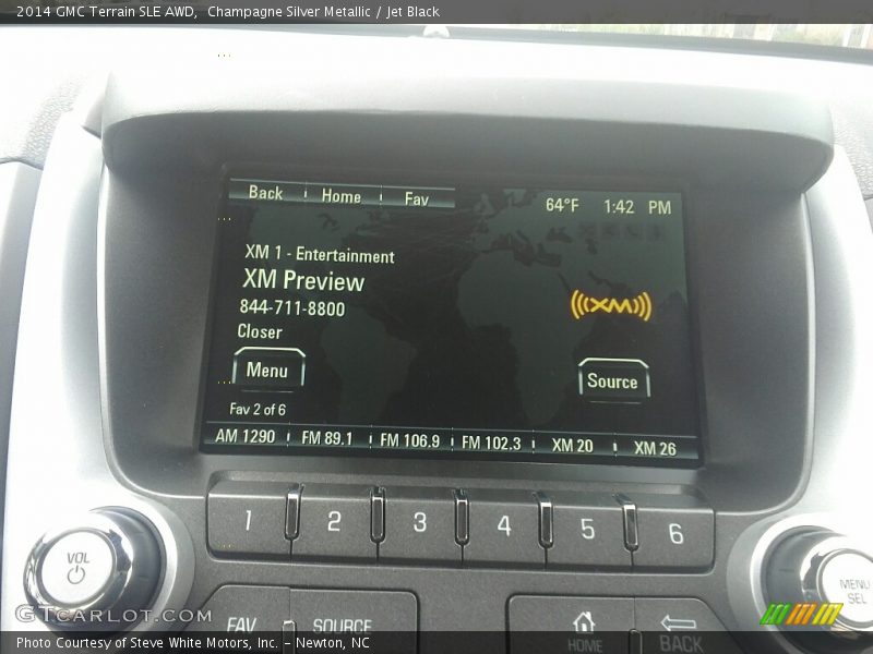 Champagne Silver Metallic / Jet Black 2014 GMC Terrain SLE AWD