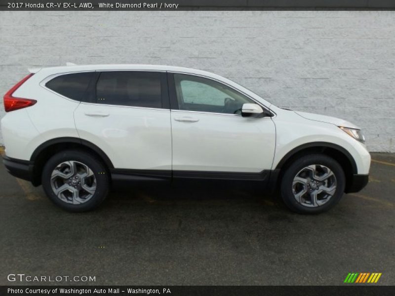 White Diamond Pearl / Ivory 2017 Honda CR-V EX-L AWD