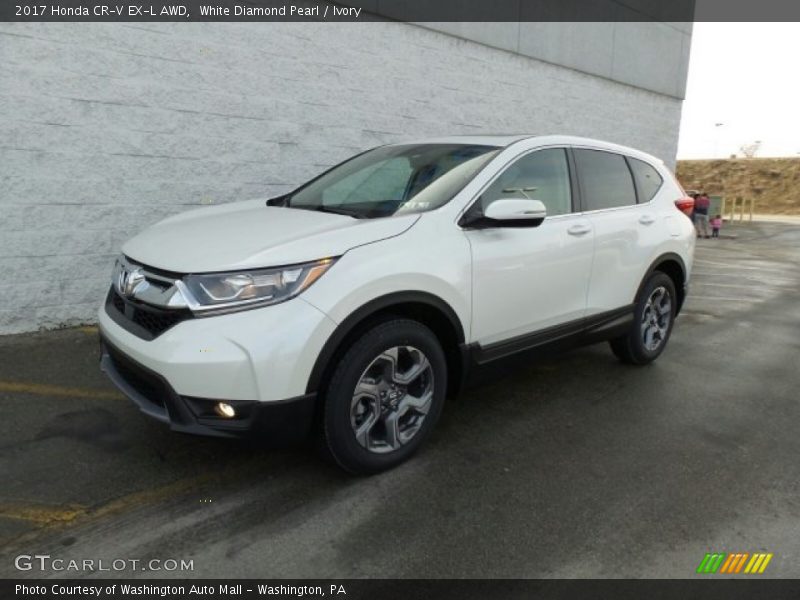 White Diamond Pearl / Ivory 2017 Honda CR-V EX-L AWD