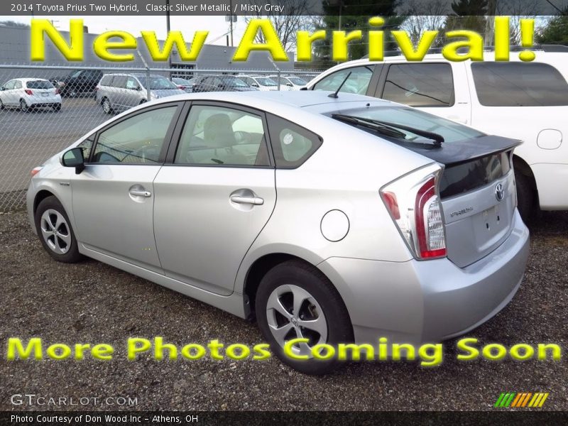 Classic Silver Metallic / Misty Gray 2014 Toyota Prius Two Hybrid