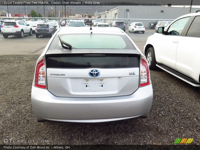 Classic Silver Metallic / Misty Gray 2014 Toyota Prius Two Hybrid