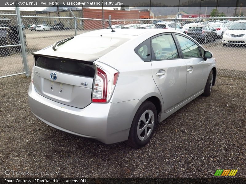 Classic Silver Metallic / Misty Gray 2014 Toyota Prius Two Hybrid