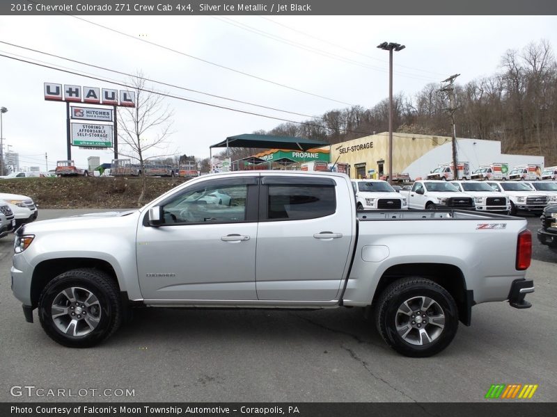Silver Ice Metallic / Jet Black 2016 Chevrolet Colorado Z71 Crew Cab 4x4