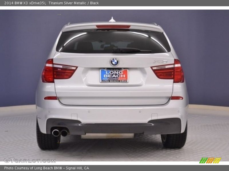 Titanium Silver Metallic / Black 2014 BMW X3 xDrive35i