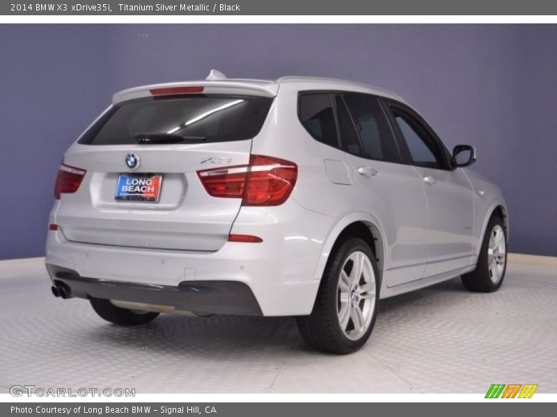 Titanium Silver Metallic / Black 2014 BMW X3 xDrive35i