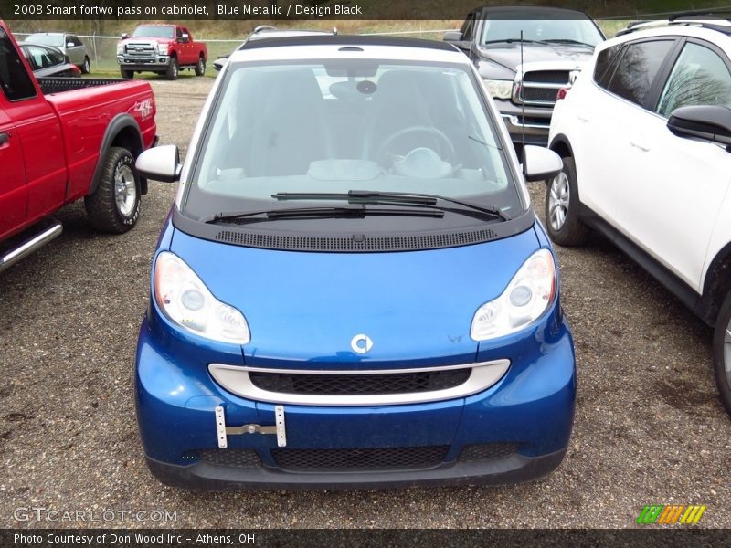 Blue Metallic / Design Black 2008 Smart fortwo passion cabriolet