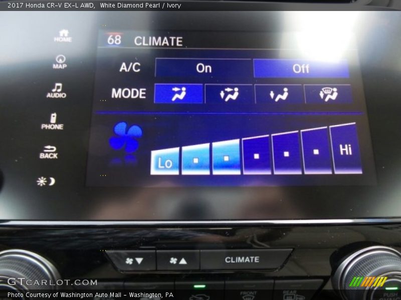 White Diamond Pearl / Ivory 2017 Honda CR-V EX-L AWD