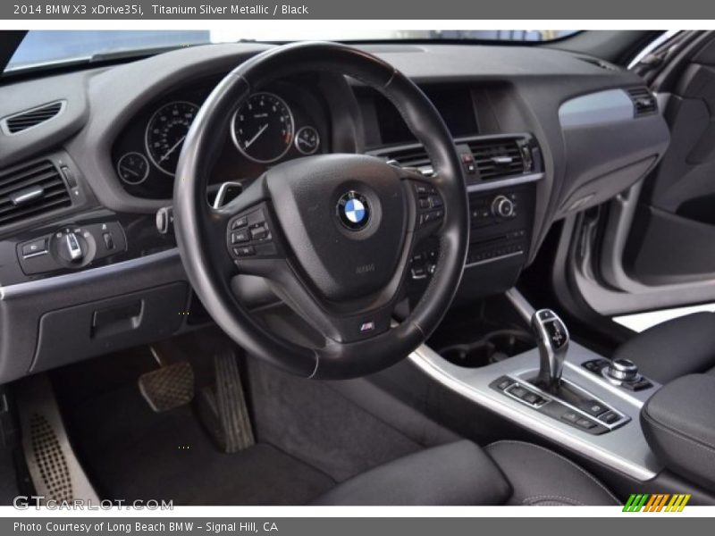 Titanium Silver Metallic / Black 2014 BMW X3 xDrive35i
