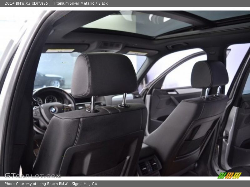 Titanium Silver Metallic / Black 2014 BMW X3 xDrive35i