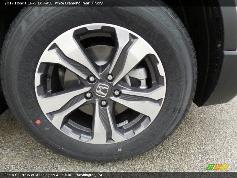 White Diamond Pearl / Ivory 2017 Honda CR-V LX AWD