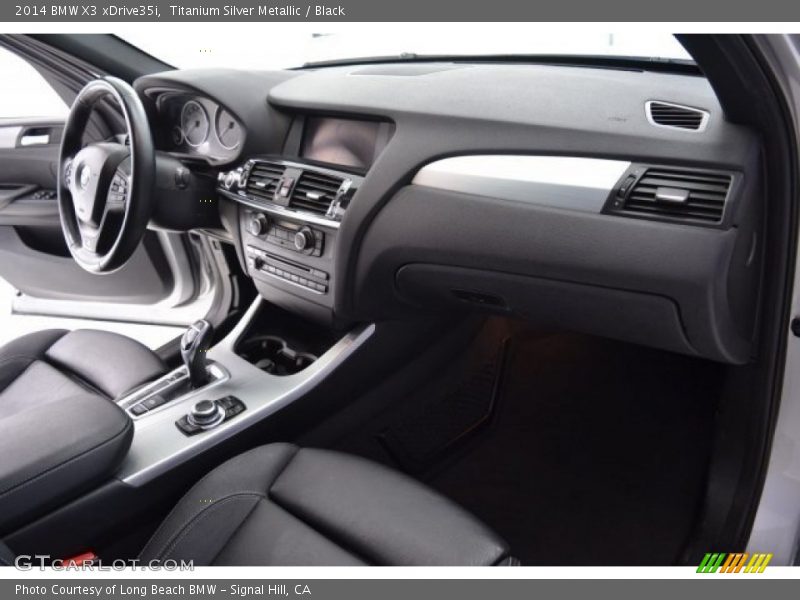 Titanium Silver Metallic / Black 2014 BMW X3 xDrive35i