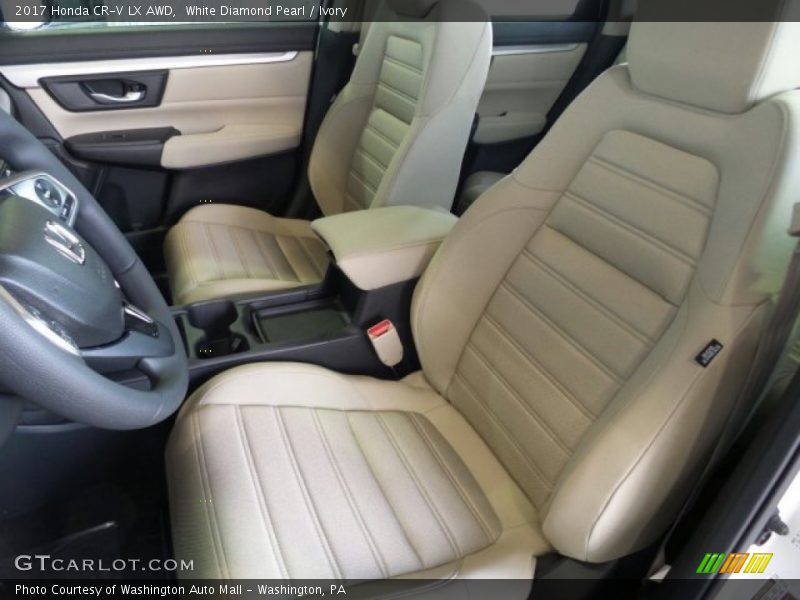 White Diamond Pearl / Ivory 2017 Honda CR-V LX AWD
