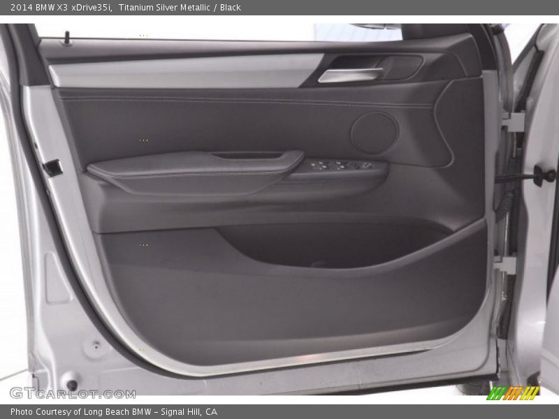 Titanium Silver Metallic / Black 2014 BMW X3 xDrive35i