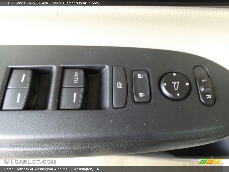 White Diamond Pearl / Ivory 2017 Honda CR-V LX AWD