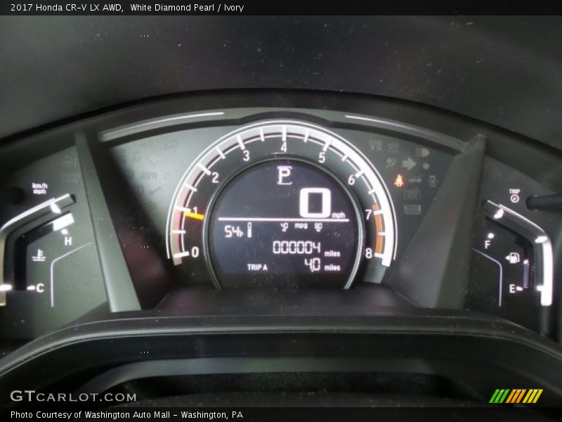 White Diamond Pearl / Ivory 2017 Honda CR-V LX AWD