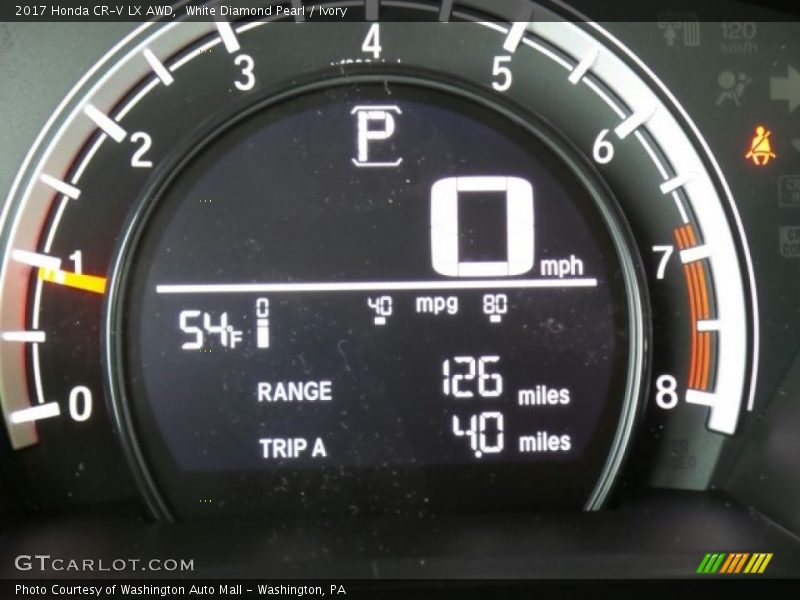 White Diamond Pearl / Ivory 2017 Honda CR-V LX AWD