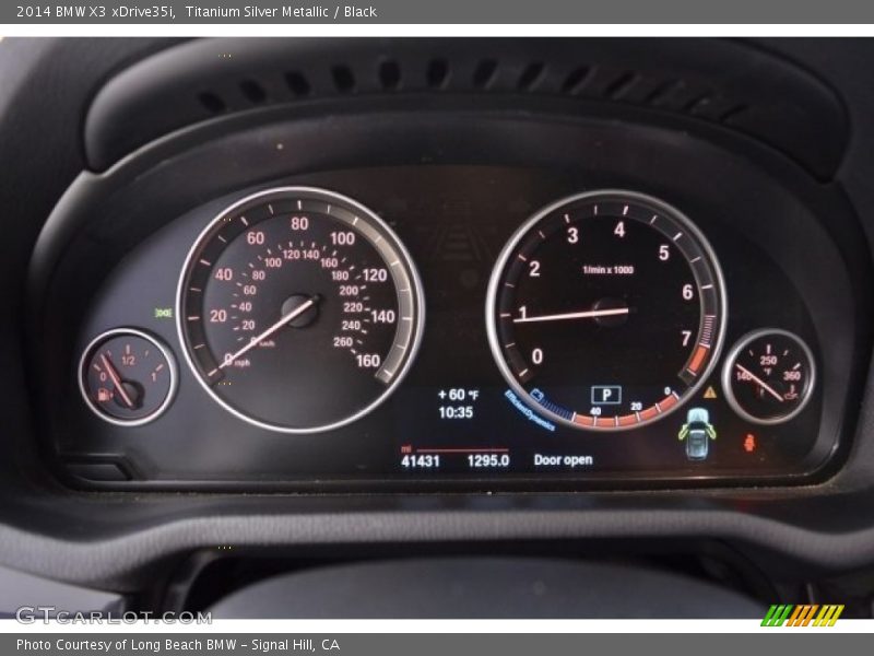 Titanium Silver Metallic / Black 2014 BMW X3 xDrive35i