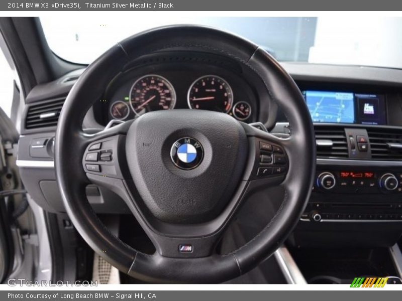 Titanium Silver Metallic / Black 2014 BMW X3 xDrive35i