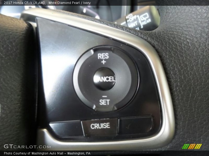 White Diamond Pearl / Ivory 2017 Honda CR-V LX AWD