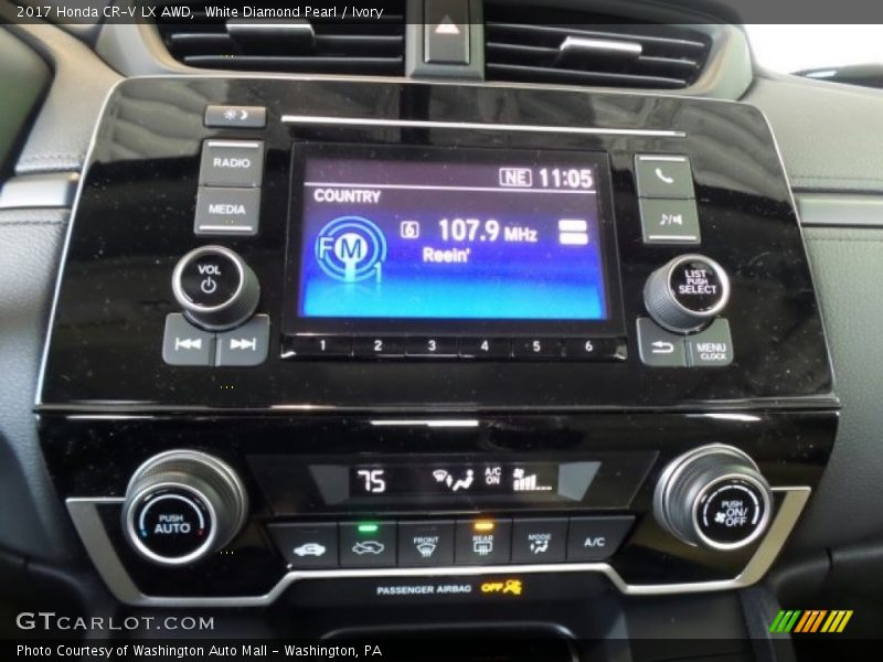 White Diamond Pearl / Ivory 2017 Honda CR-V LX AWD