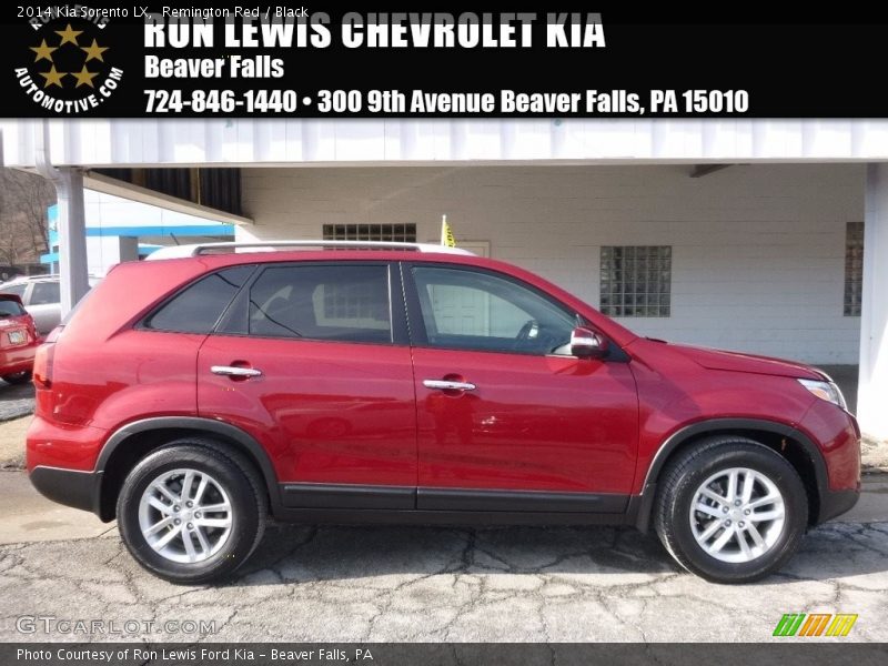 Remington Red / Black 2014 Kia Sorento LX