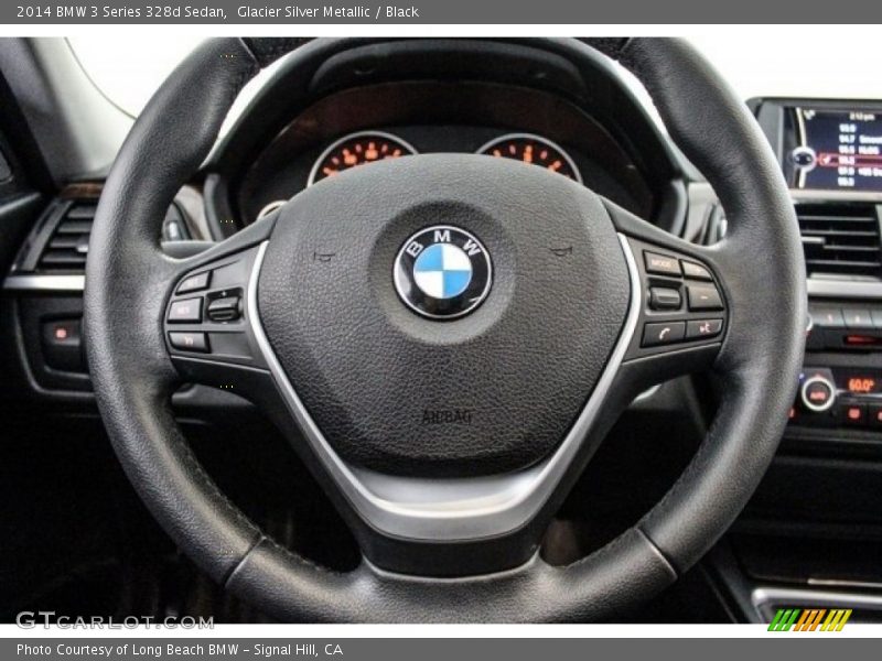 Glacier Silver Metallic / Black 2014 BMW 3 Series 328d Sedan