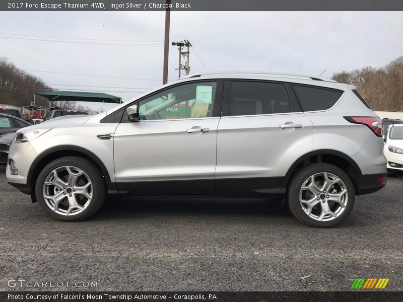 Ingot Silver / Charcoal Black 2017 Ford Escape Titanium 4WD