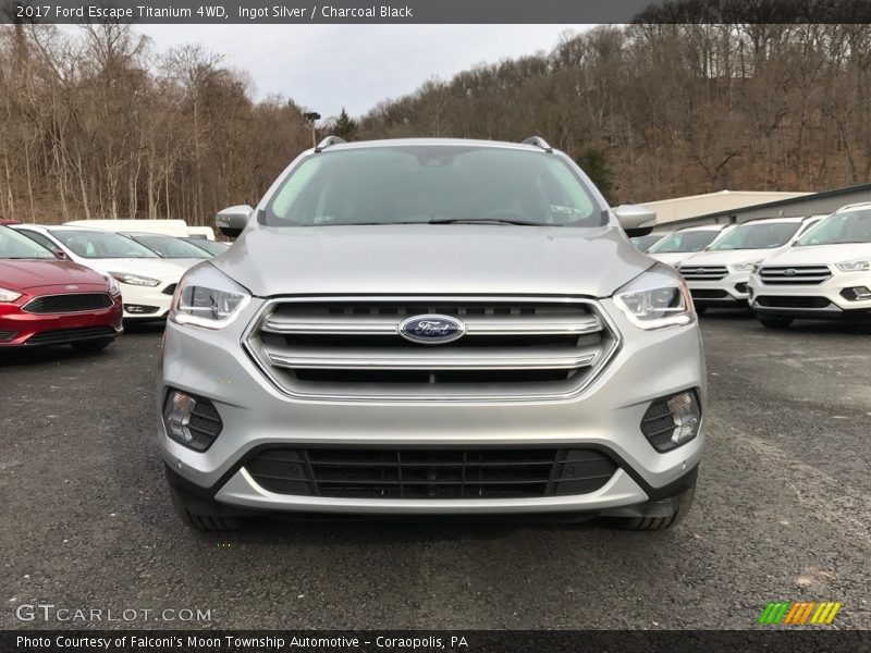 Ingot Silver / Charcoal Black 2017 Ford Escape Titanium 4WD