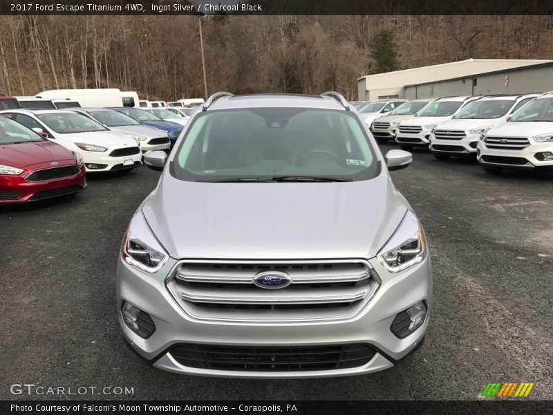 Ingot Silver / Charcoal Black 2017 Ford Escape Titanium 4WD