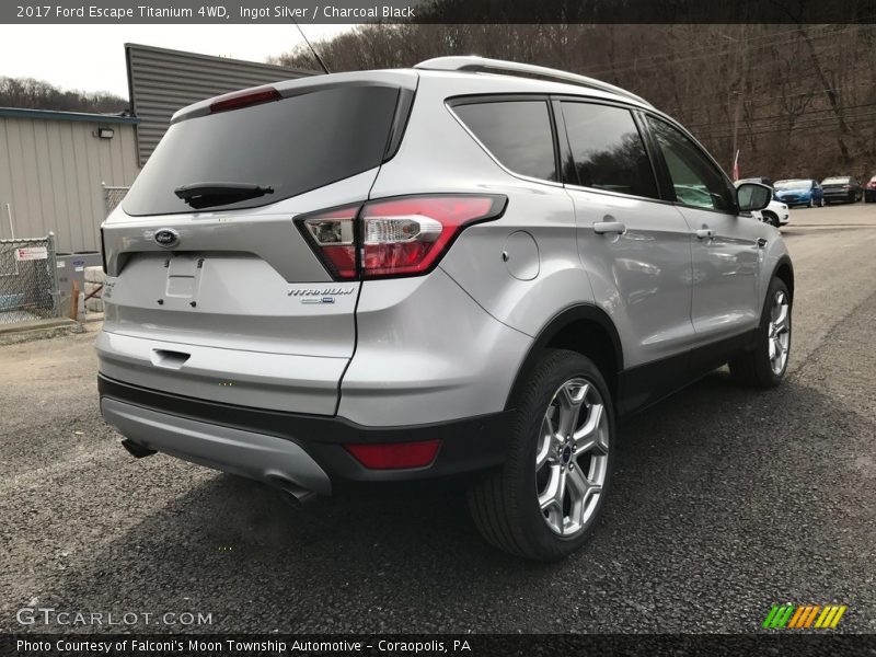 Ingot Silver / Charcoal Black 2017 Ford Escape Titanium 4WD