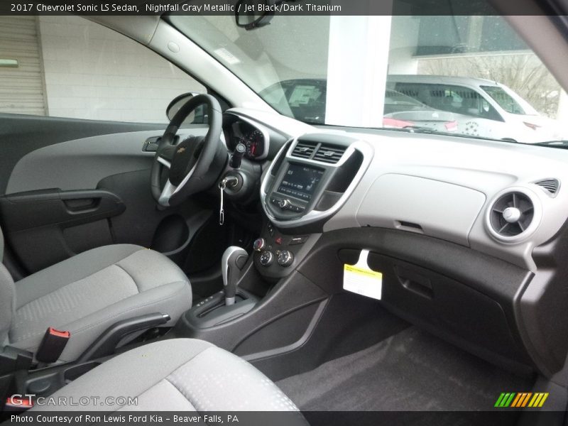 Nightfall Gray Metallic / Jet Black/Dark Titanium 2017 Chevrolet Sonic LS Sedan